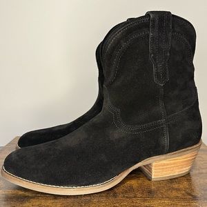 Dingo Women’s Black Tumbleweed Suede Leather Booties NWT Size 10